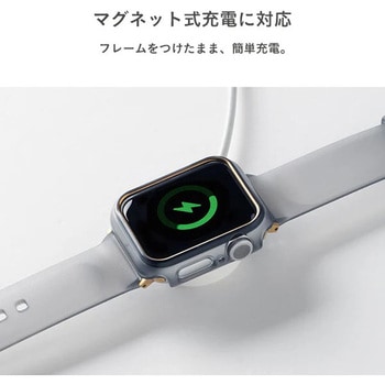 [Apple Watch Series 9/8/7(41mm)専用]salisty Apple Watch クリアカラーハードフレーム salisty