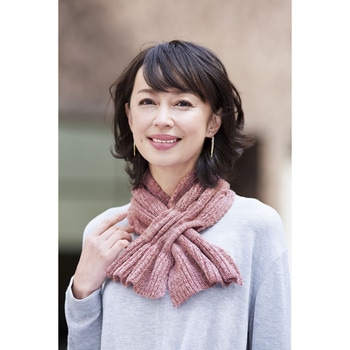 通すだけ華やかニットマフラー コジット