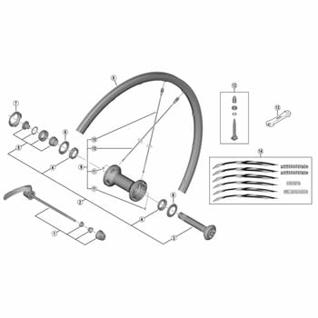 Y0DZ98010 WH-RS500-TLF クイック組 133mm 1個 SHIMANO(シマノ) 【通販