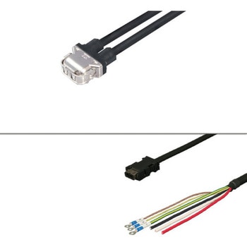 三菱電機J5対応電磁ブレーキ付き電源+エンコーダ<直結><反負荷側><固定><2ケーブルタイプ><MR-AEPB2CBL**M-A2-L相当品> ダイヤトレンド