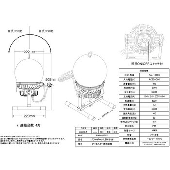 パワーボールLEDライト AKALOOK