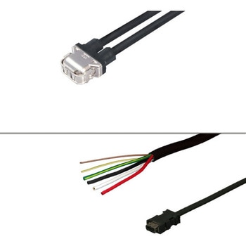 三菱電機J5対応電磁ブレーキ付き電源+エンコーダ<直結><負荷側><可動><2ケーブルタイプ> ダイヤトレンド