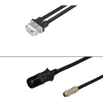 三菱電機J5対応電源+エンコーダ<中継><負荷側><固定><2ケーブルタイプ><MR-AEP2J20CBL03M-A1-L相当品> ダイヤトレンド