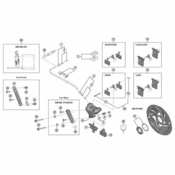 SM-BH90 コネクティングボルトユニット M8 S SHIMANO(シマノ)