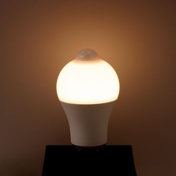 センサー付きLED電球 40W電球色相当 人感センサー 消し忘れ防止 広配光設計 消灯お知らせ機能搭載 ELPA
