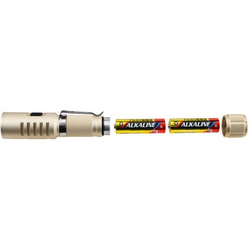 散歩アルミライトM 350lm IPX4 ハンズフリー 非球面レンズ 単3形乾電池 ELPA
