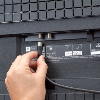 TV接続ケーブル 簡易梱包  2m 黒 ニッケルメッキ 4C サン電子