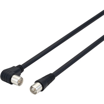 TV接続ケーブル 簡易梱包  5m 黒 ニッケルメッキ 4C サン電子
