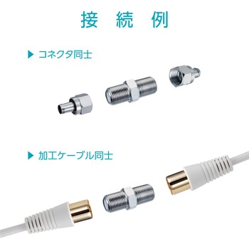 中継コネクタ 1個入り ニッケルメッキ サン電子