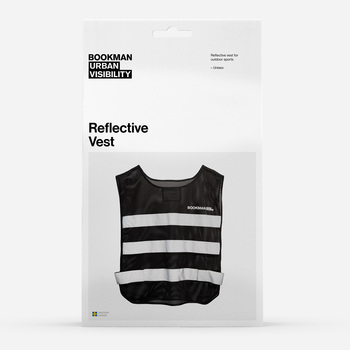 Reflective Vest リフレクティブベスト 反射ベスト Black BOOKMAN