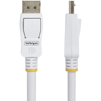 DisplayPort 1.2 ケーブル/3m/4K60Hz/VESA認証品/21.6Gbps/HBR2/抜け防止機構付き/DPオス - DPオス/ホワイト/ディスプレイポート/モニターケーブル StarTech.com