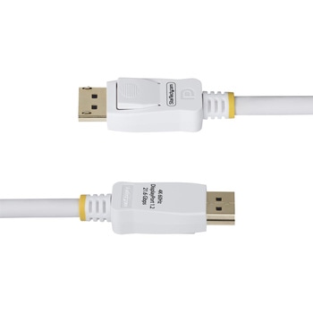 DisplayPort 1.2 ケーブル/3m/4K60Hz/VESA認証品/21.6Gbps/HBR2/抜け防止機構付き/DPオス - DPオス/ホワイト/ディスプレイポート/モニターケーブル StarTech.com