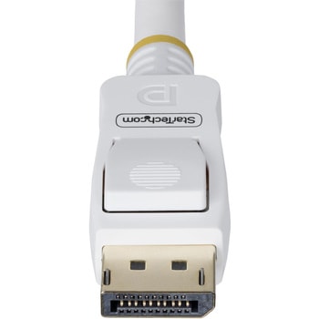 DisplayPort 1.2 ケーブル/3m/4K60Hz/VESA認証品/21.6Gbps/HBR2/抜け防止機構付き/DPオス - DPオス/ホワイト/ディスプレイポート/モニターケーブル StarTech.com
