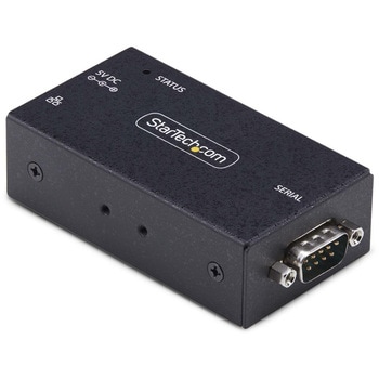 シリアル変換デバイスサーバー/1ポート/RS-232C - イーサネット接続/メタル筐体/壁面 DINレールマウント/DB9 ネットワーク変換アダプター StarTech.com