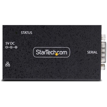 シリアル変換デバイスサーバー/1ポート/RS-232C - イーサネット接続/メタル筐体/壁面 DINレールマウント/DB9 ネットワーク変換アダプター StarTech.com