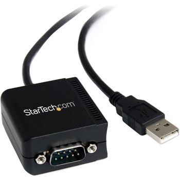USB - RS232C シリアル変換ケーブル/2.5m/ストレート/1x D-Sub 9 ピン/オス-オス/光絶縁/DB9 シリアルコンバーター アダプター StarTech.com
