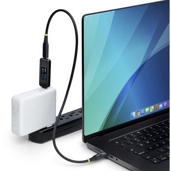 USB-C電流電圧チェッカー/双方向/240W PD EPR/DP Altモード USB PD 3.1対応/Type-C デジタル 電流電圧計 パワーメーター テスター StarTech.com