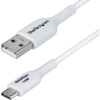 USBケーブル/USB 2.0 Type-A - Type-C/1m/3A 15W/オス オス/ホワイト/充電 & データ転送 同期/USB充電器 モバイルバッテリー対応 StarTech.com