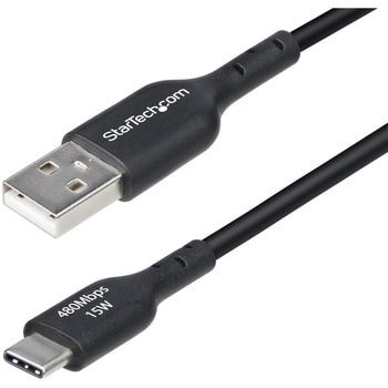 USBケーブル/USB 2.0 Type-A - Type-C/1m/3A 15W/オス オス/ブラック/充電 & データ転送 同期/USB充電器 モバイルバッテリー対応 StarTech.com