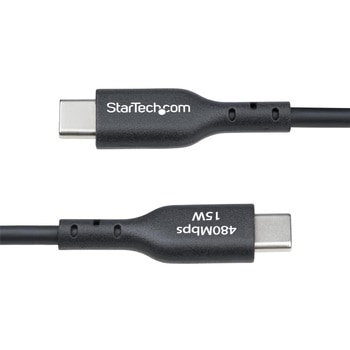 USBケーブル/USB 2.0 Type-A - Type-C/1m/3A 15W/オス オス/ブラック/充電 & データ転送 同期/USB充電器 モバイルバッテリー対応 StarTech.com