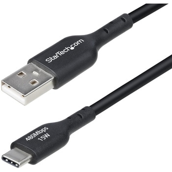 USB-A - USB-Cケーブル/2m/USB 2.0/Type A to Type-C/3A/オス・オス/ブラック/充電 データ転送 StarTech.com