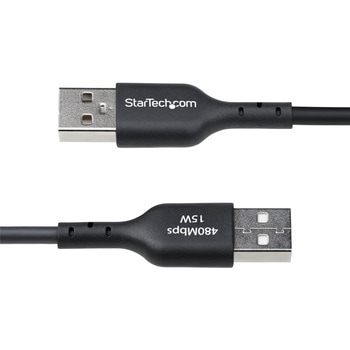 USB-A - USB-Cケーブル/2m/USB 2.0/Type A to Type-C/3A/オス・オス/ブラック/充電 データ転送 StarTech.com