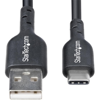 USB-A - USB-Cケーブル/2m/USB 2.0/Type A to Type-C/3A/オス・オス/ブラック/充電 データ転送 StarTech.com