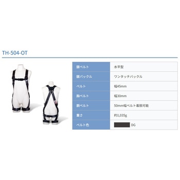 フルハーネス型墜落制止用器具 黒影ハーネス(KUROKAGE HARNESS) ツヨロン(藤井電工)