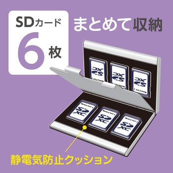 アルミカードケース SDカード6枚収納 ナカバヤシ