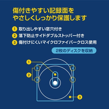 Blu-ray不織布ケース両面収納55枚 ナカバヤシ