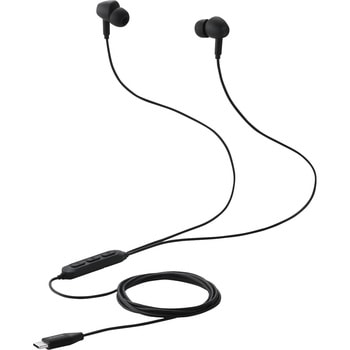 USB Type-C イヤホン 有線 ANC ノイズキャンセリング マイク付き カナル型 DAC搭載 ハイレゾ対応 エレコム