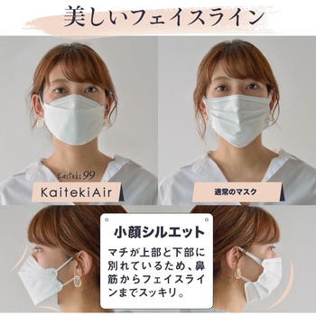 KaitekiAir 超立体設計 高品質 血色マスク 大河商事