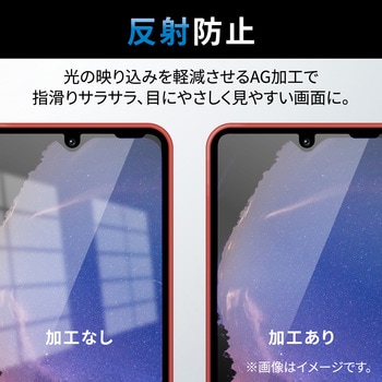 Galaxy A23 5G/A22 5G/A21 シンプル/A21/A20 フィルム アンチグレア 指紋防止 エレコム