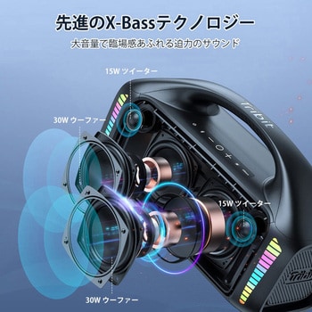 BTS52-BK Bluetooth スピーカー StormBox Blast Tribit ブラック色