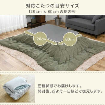リバーシブル こたつ掛け布団 東京西川