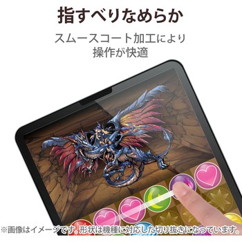 iPad 10.9インチ 第 10 世代 用 フィルム アンチグレア ブルーライトカット 衝撃吸収 抗菌 スムース 指紋防止 反射防止 マット エアーレス エレコム