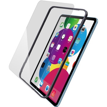 エレコム iPad 10.9 第10世代 2022モデル ガラスフィルム 保護フィルム 貼り付けガイド付き 高光沢 TBWA22RFLGGJ