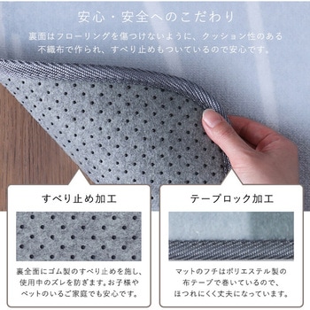洗えるデザインキッチンマット 50×80cm【クッチーナ2 -Kuchnia2- 】 ホームテイスト