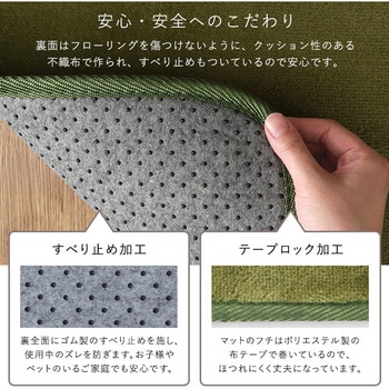 洗えるキッチンマット 50×120cm【クッチーナ -Kuchnia- 】 ホームテイスト