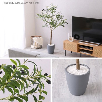 お手入れ簡単フェイクグリーン オリーブ Sサイズ(120cm) ホームテイスト