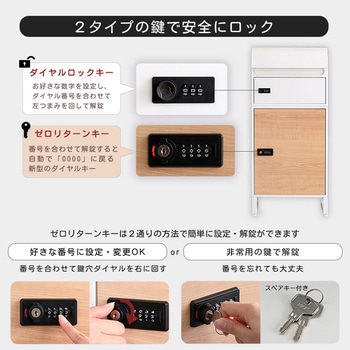 宅配ボックス スリムロータイプ 2ボックス ホームテイスト