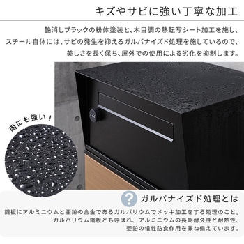 宅配ボックス ワイドロータイプ 2ボックス ホームテイスト