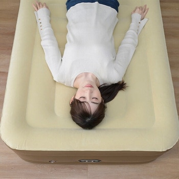 コードレスポンプ内蔵 電動エアベッド 極厚 YAMAZEN(山善)