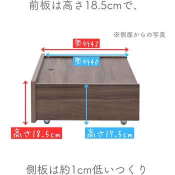 フタ付き ベッド下 収納ボックス YAMAZEN(山善)