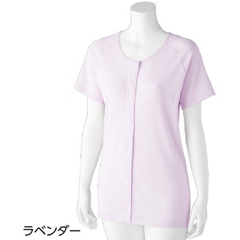 800553IFMC.婦人3分袖ホックシャツ(2枚組) - ケアファッション