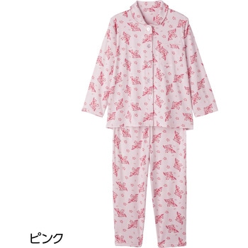 800453婦人ワンタッチのびのびストレッチパジャマ ケアファッション
