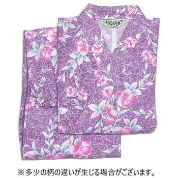 おせわさん ガーゼねまき 婦人用 300/パープル/M ウェルファン