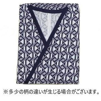 おせわさん ガーゼ合わせ 紳士用/コン幾何柄/M ウェルファン