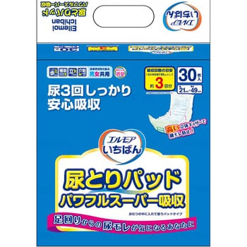 エルモアいちばん尿とりパッド パワフルスーパー吸収/袋/- カミ商事