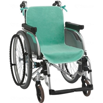 ケアカバー防水シーツ 車いす用(2枚入)/グリーン/- 1セット(2枚
